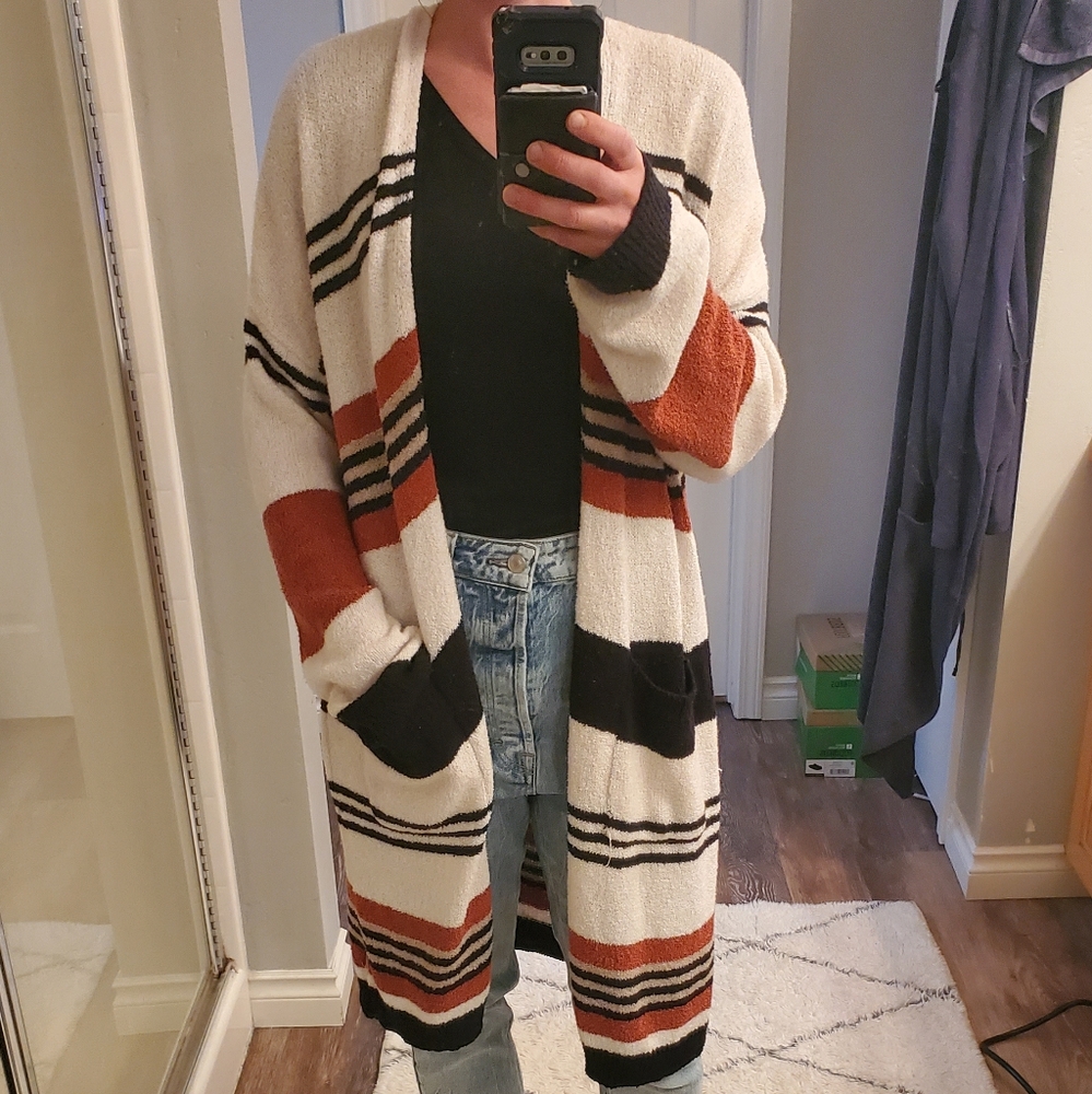 Striped cardigan
